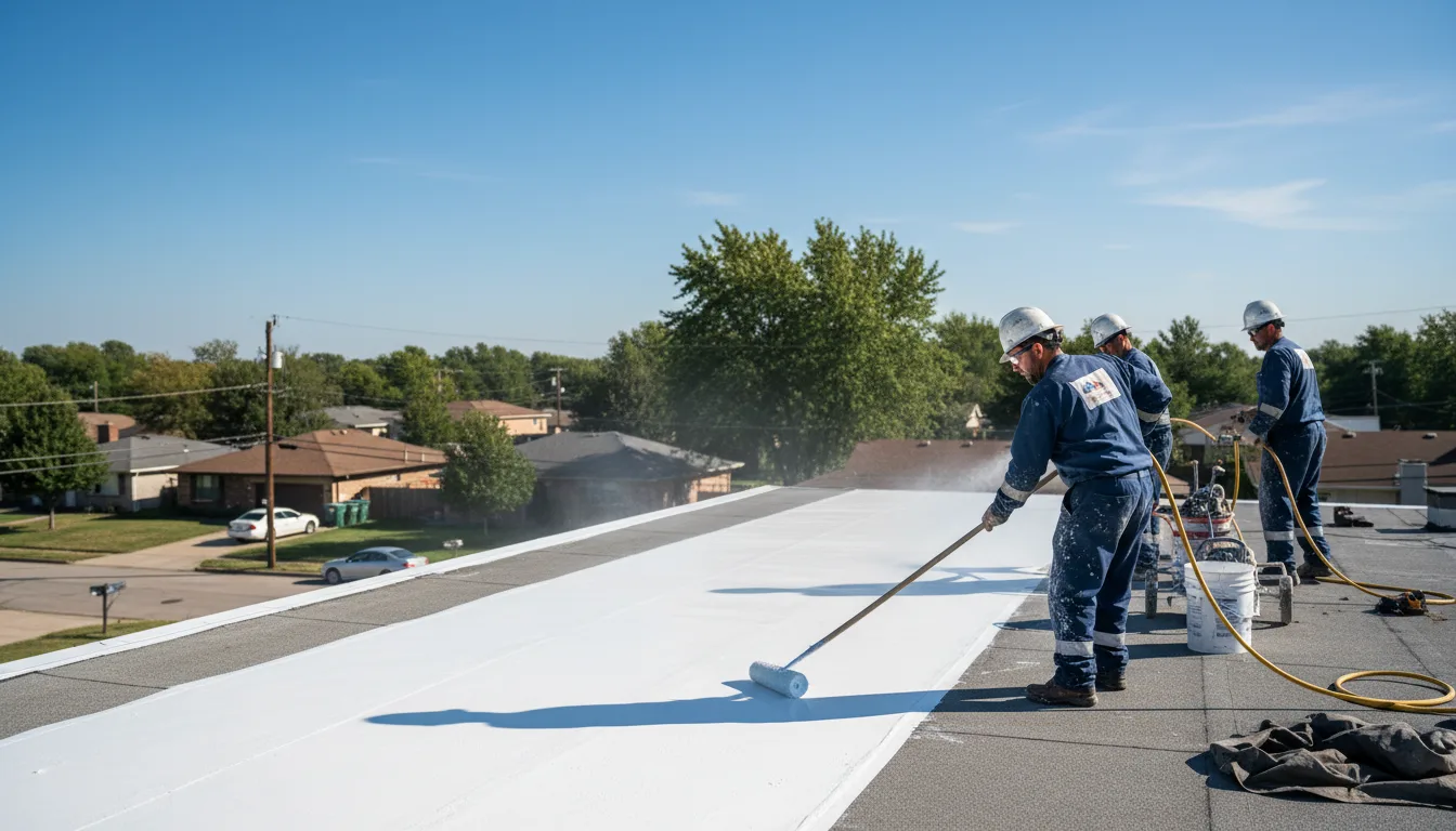 Commercial roof coating in Saltillo, MS near me